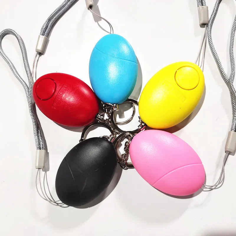 Self Defense Women Alarm 120dB Egg Shape Girl Security Protect Alert Personal Safety Scream Loud Keychain Emergency Alarm