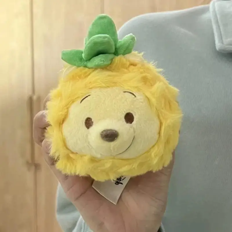 Kawaii Winnie Pooh avec ananas porte-clés en peluche poupée charme mignon sac à dos sac à main décor cadeau pour enfants adultes