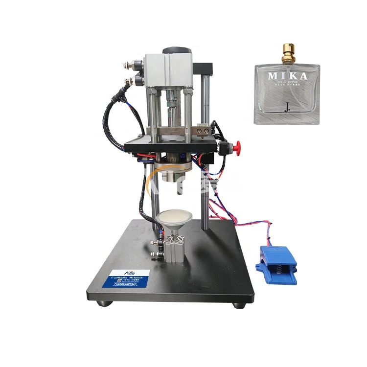 

AILE Semi Automatic Perfume Bottle Capping Machine Manual Women's Perfume Boys Cologne Capping Machine