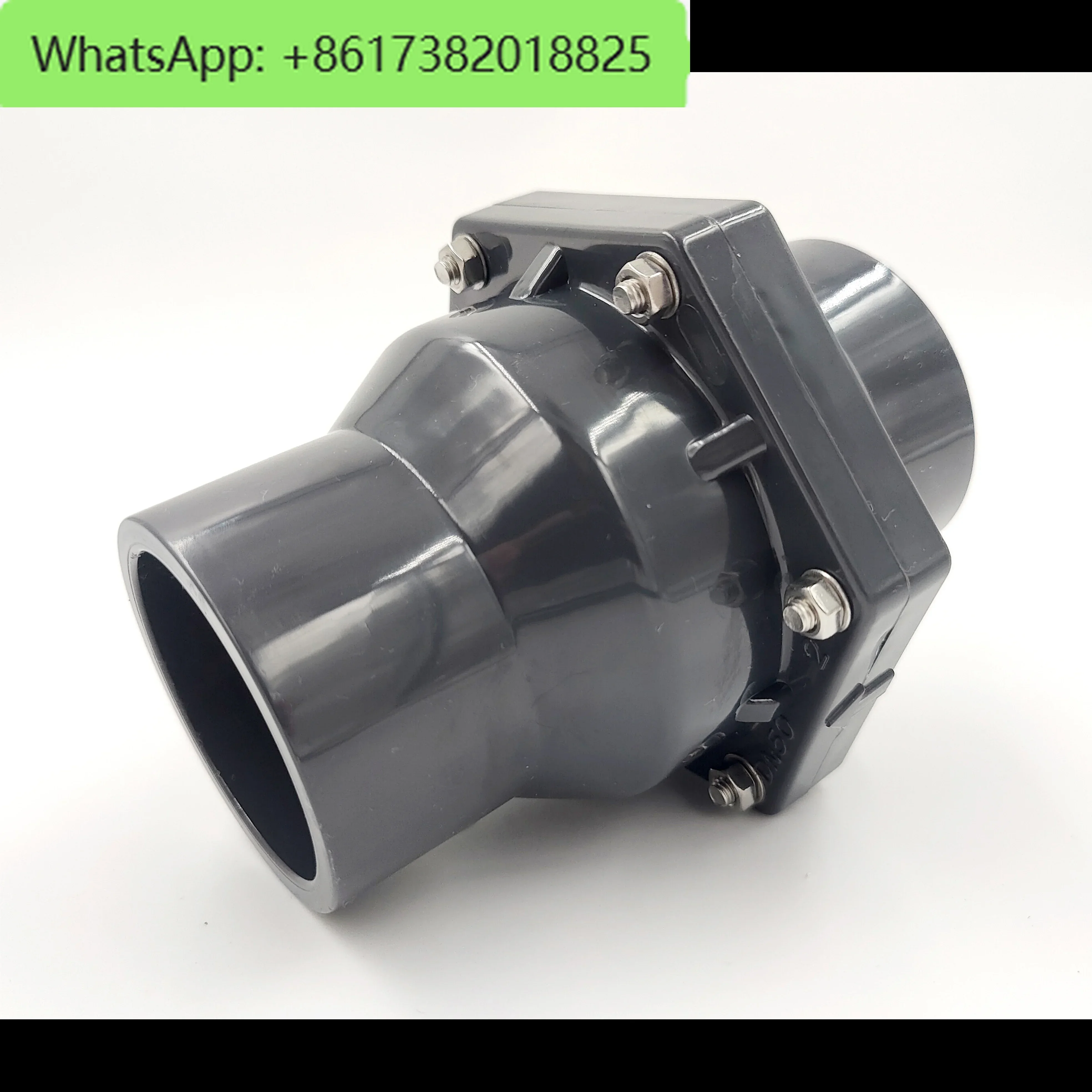 UPVC flap check valve PVC chemical grade., plastic check valve, adhesive.acid and alkali resistance