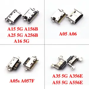 10 BackShell USB Charging Dock Port Connector Parts Samsung A05 A05s A15 A25 A35 A55 A06 A16 4G 5G Repair Parts