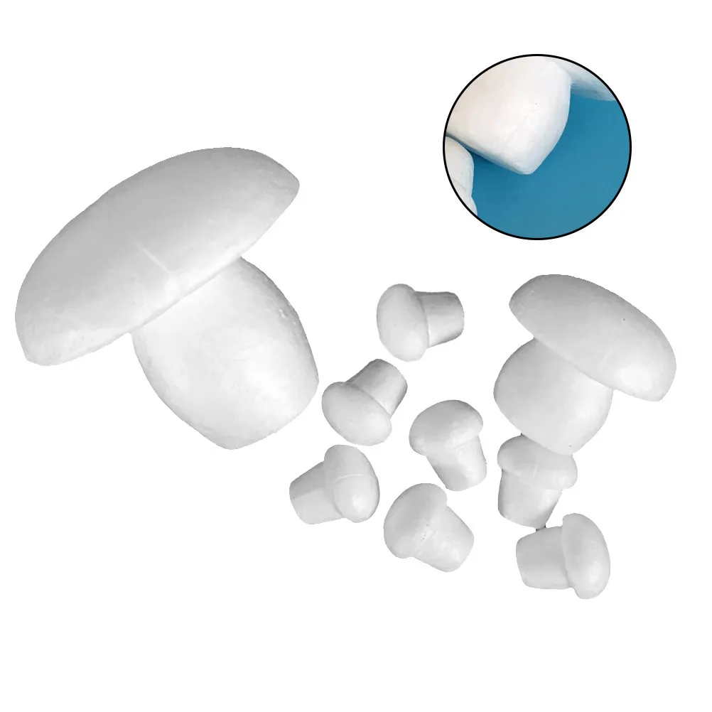 

12Pcs Cognitive Mushroom Craft Solid DIY Painting Decor for Children Educational Home Wedding Festival Halloween Christmas