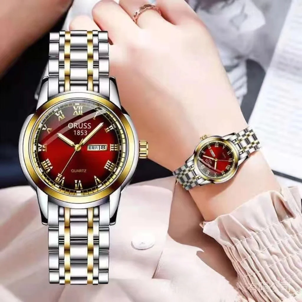 

ORUSS Original High-end Luxury Women's Watch Luminous Watch for Ladies Watch Fashion Wristwatches Stainless Steel Waterproof Qua