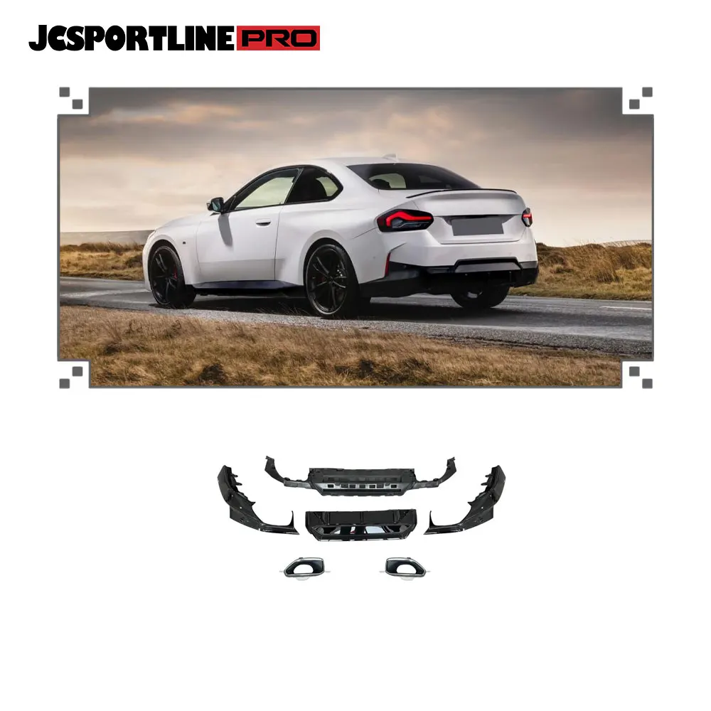 

Rear Bumper Diffuser with Tips Splitter Body Kit for 2 Series G42 M tech 2022-2023