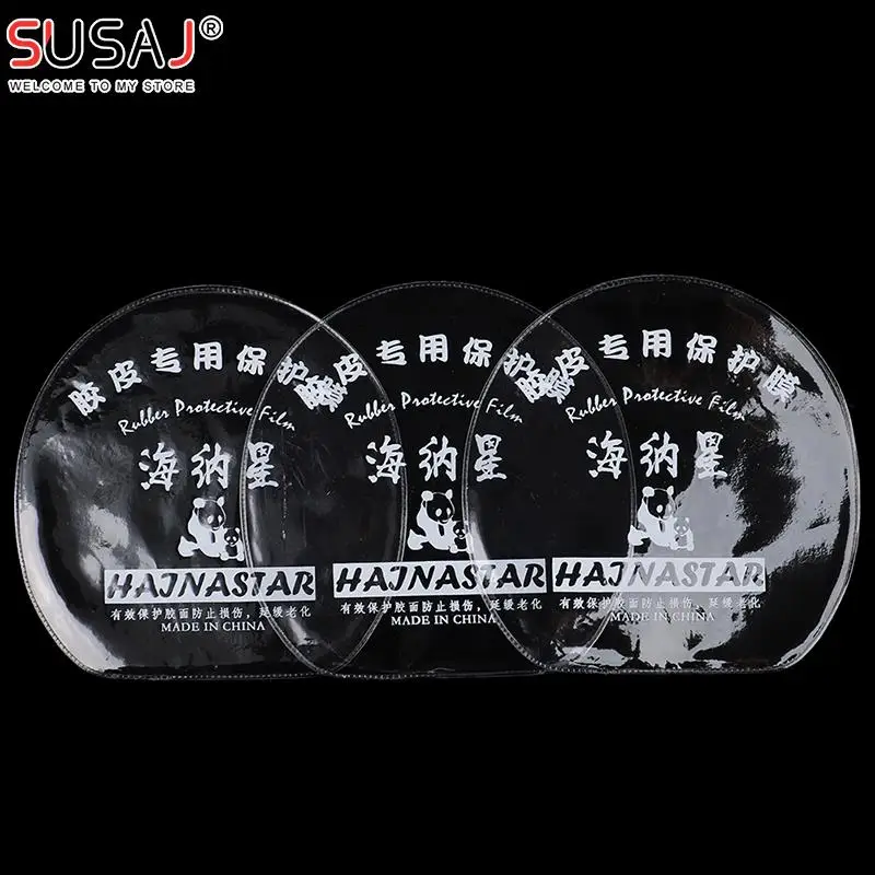 10Pcs Ping Pong Racket Covers Second Transparent Table Tennis Rubber Protection Film For Ping Pong Racket Protector Accessories