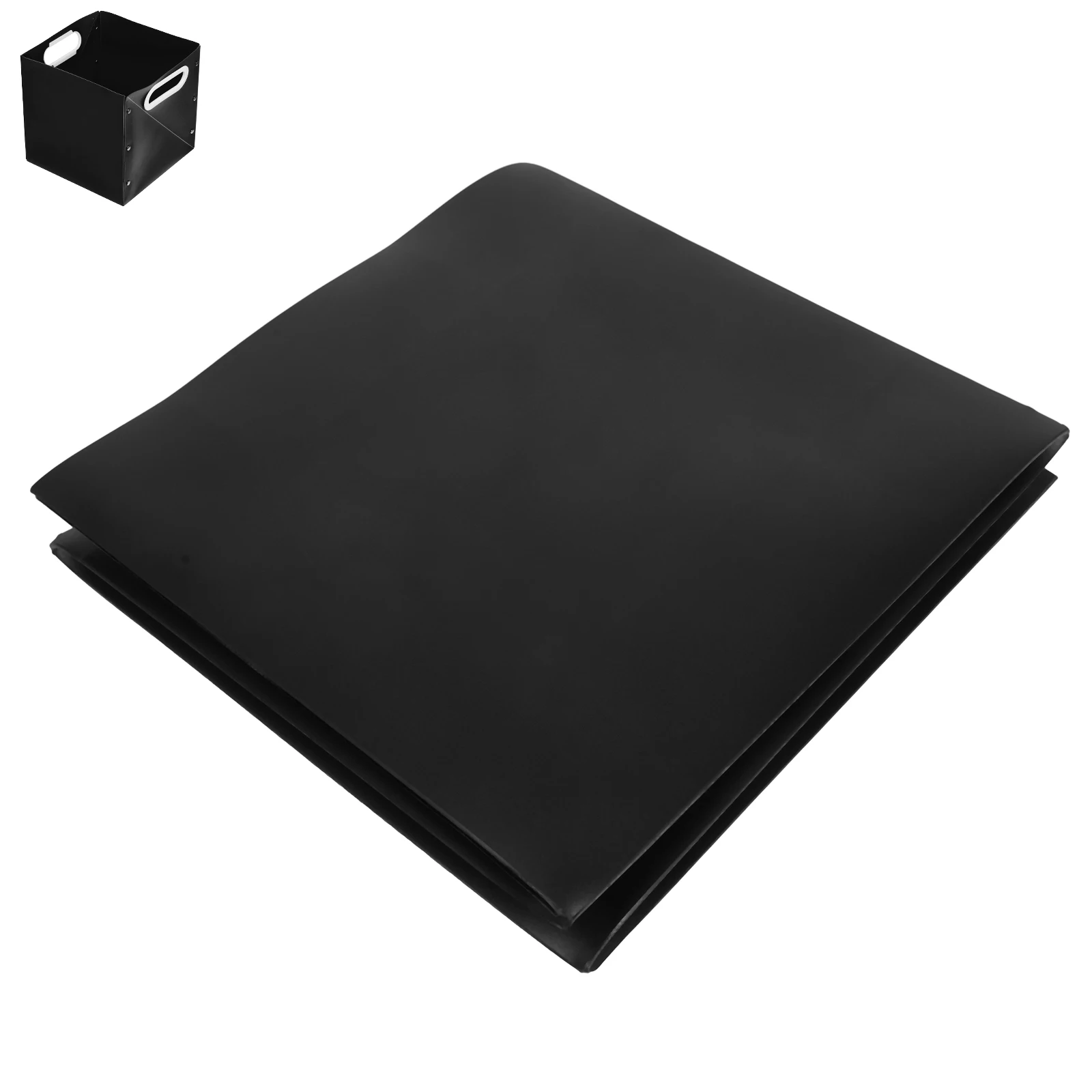 

Foldable Pen Holder Storage Bins Organizer Black Desktop Makeup Office