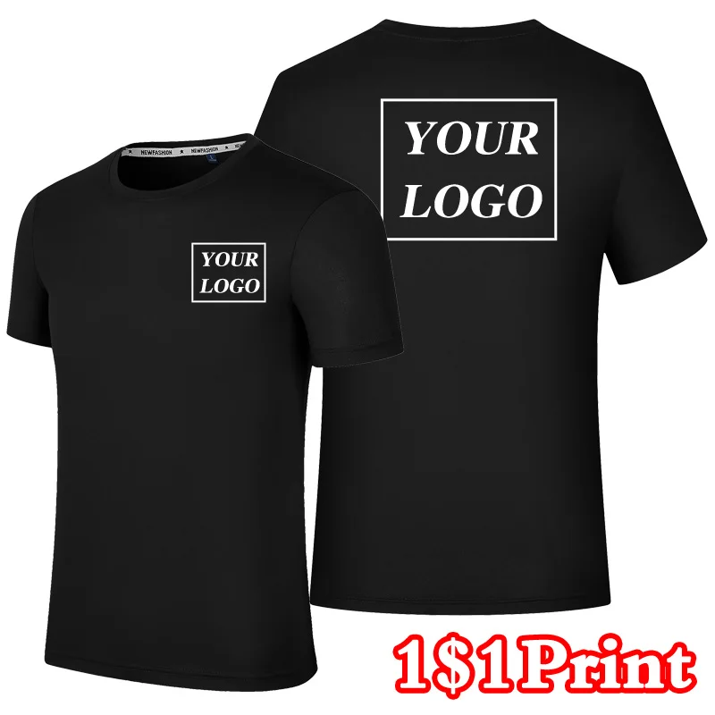 

Summer Men’s And Women’s Quick-drying T-shirt Custom Logo Printing Embroidery Team Sportswear Running Shirt