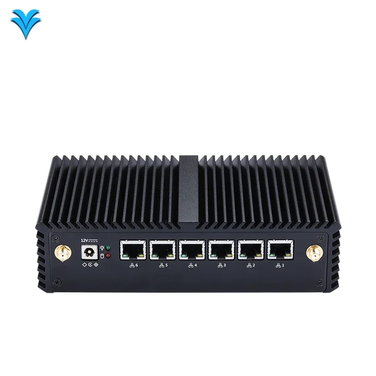 Qotom Q515G6 3865U AES-NI 6 Gigabit NIC Computer 7*24 hours Work Barebone Firewall pfsense Mini PC