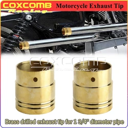 Universal Motorcycle Exhaust Tip Cover Muffler Pipe End Cap Fit inside Most 2