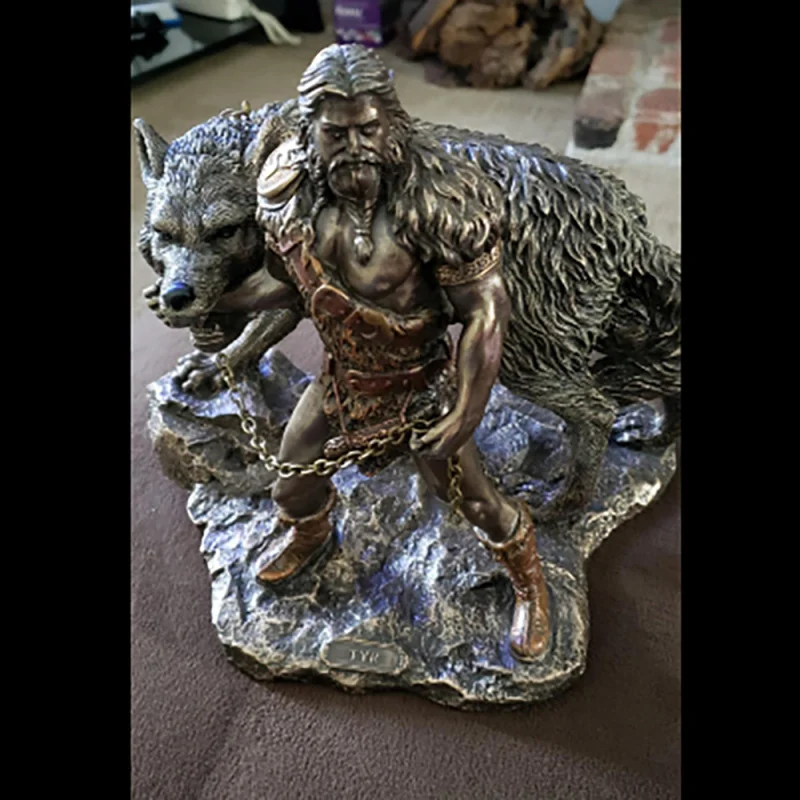 

Norwegian deity Norse GOD TYR and the resin decorative figurine myth figurine