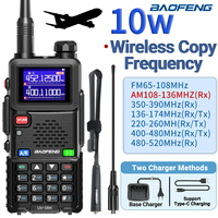 Baofeng UV-5RH Air Band Walkie Talkie Wirless Copy Frequency Type-C NOAA Long Range 999CH Upgraded UV-5R 5RM Ham Two Way Radio