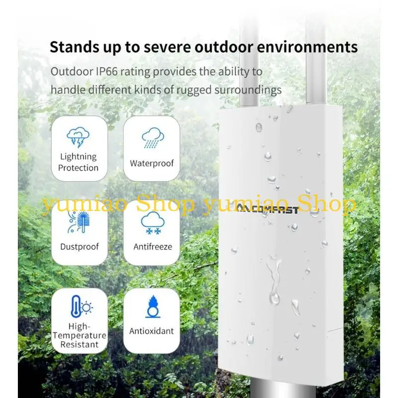 

587B 1200 Мбит / с 2,4G+5 ГГц высокая мощность на открытом воздухе WiFi 360 градусов