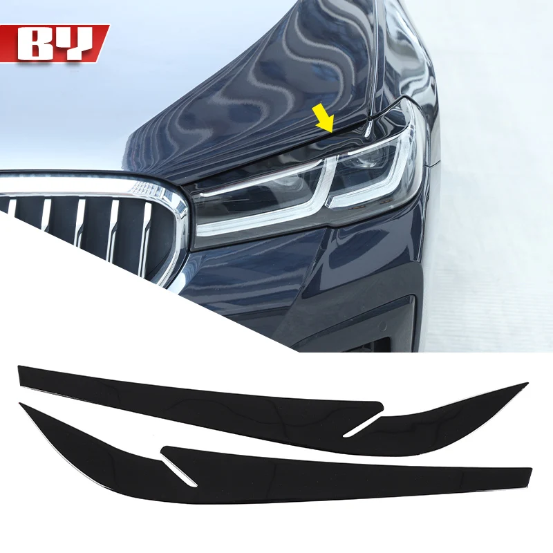 

Fit For BMW 5 Series G30 G60 2018 2019 2020 2021 2022 2023 2024 2025 2026 Accessories Headlight Eyebrow Eyelid Cover Decorative