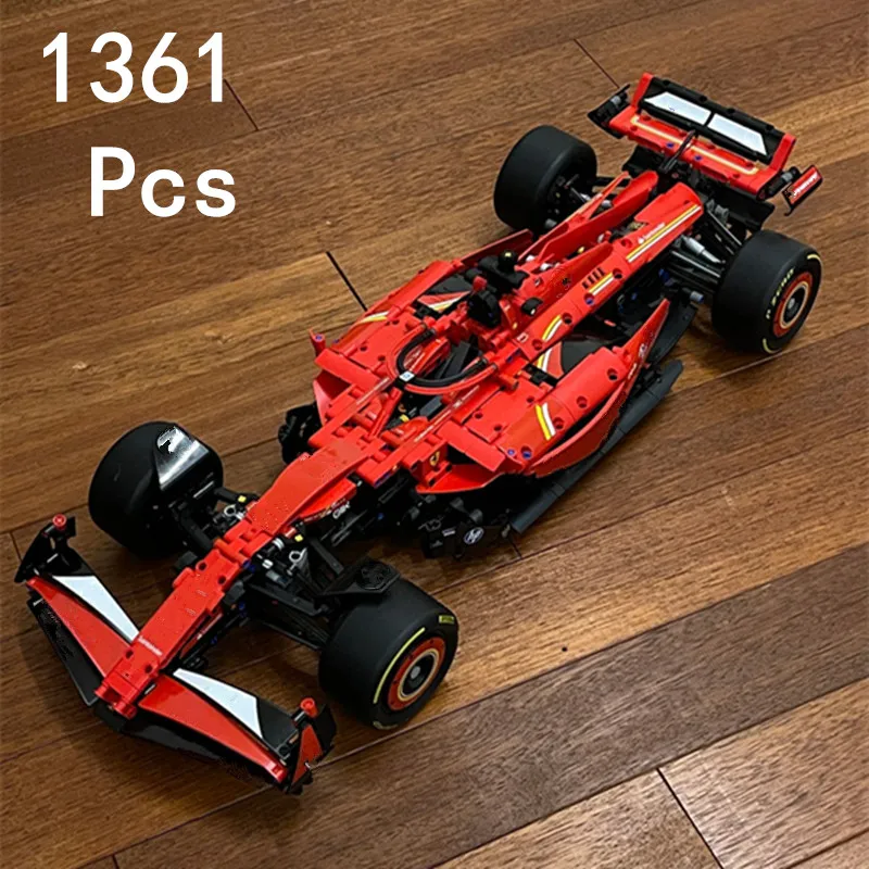 

1361 pieces 2025 new F1 racing car series F1 42206 SF24 F1 4227 super sports car building bricks model assembly party gift