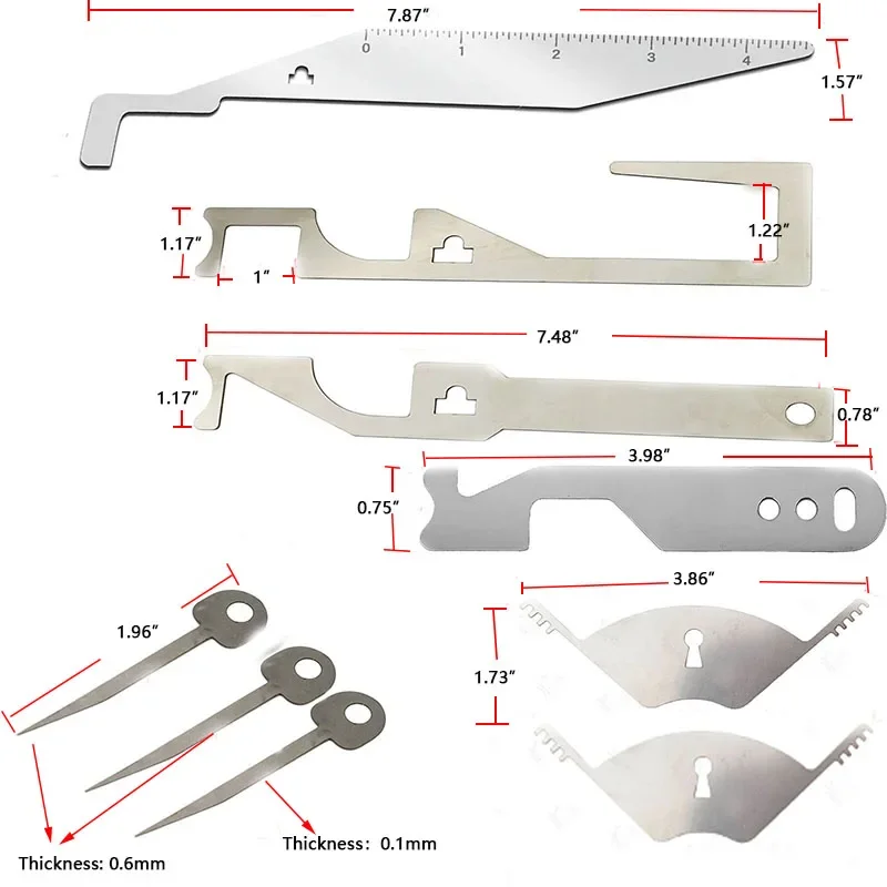 

Firepik Firefighter Swipe Tools Fire Pick Door Openner Shove Knife Leverage Lever Pry Bar Tools Lock Bypass Picking Master Keys