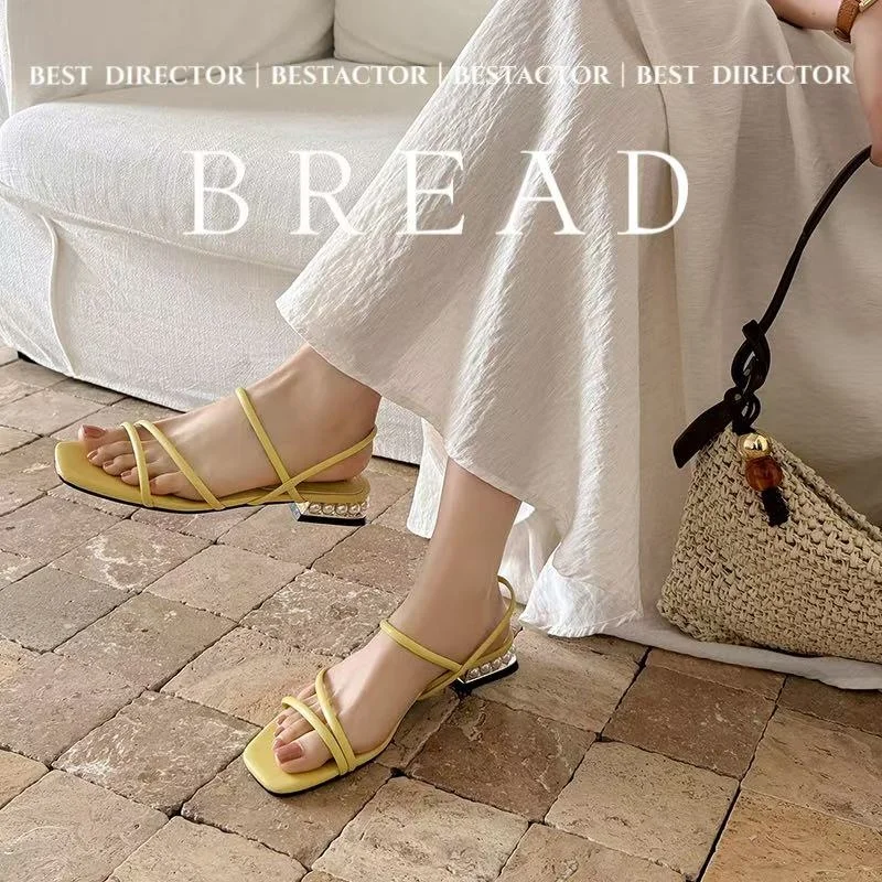 2026 new spring summer women sandals natural leather 22-25cm cowhide+sheepskin+pigskin ankle-strap low heel women shoes fashion