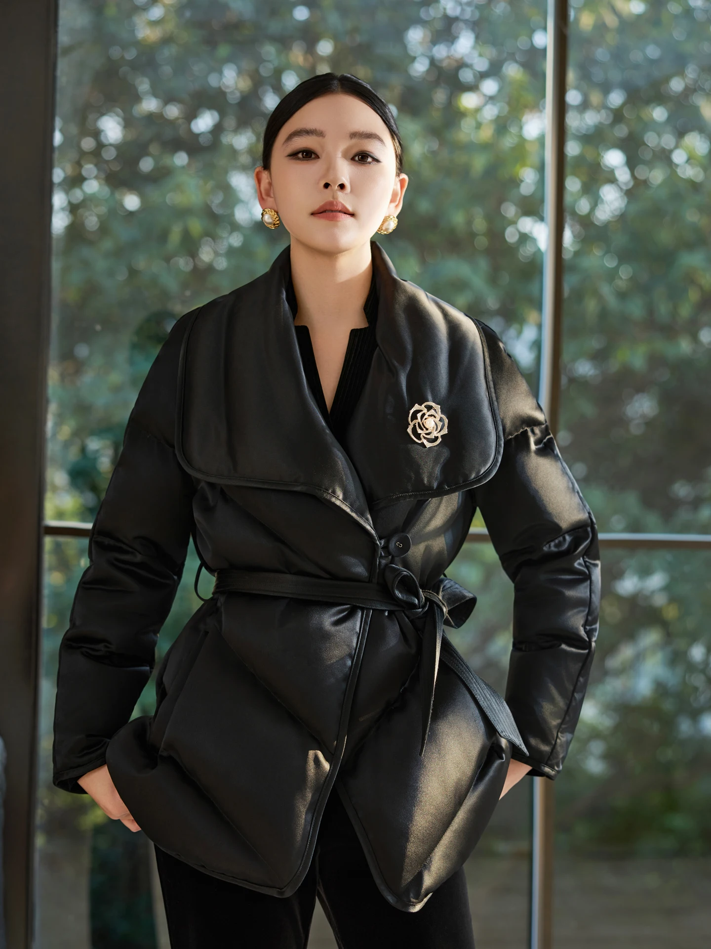 

Женская утепленная куртка из гусиного пуха премиум-класса (90% пуха), утолщенная версия, для повседневной носки, зимняя новинка 2025 года