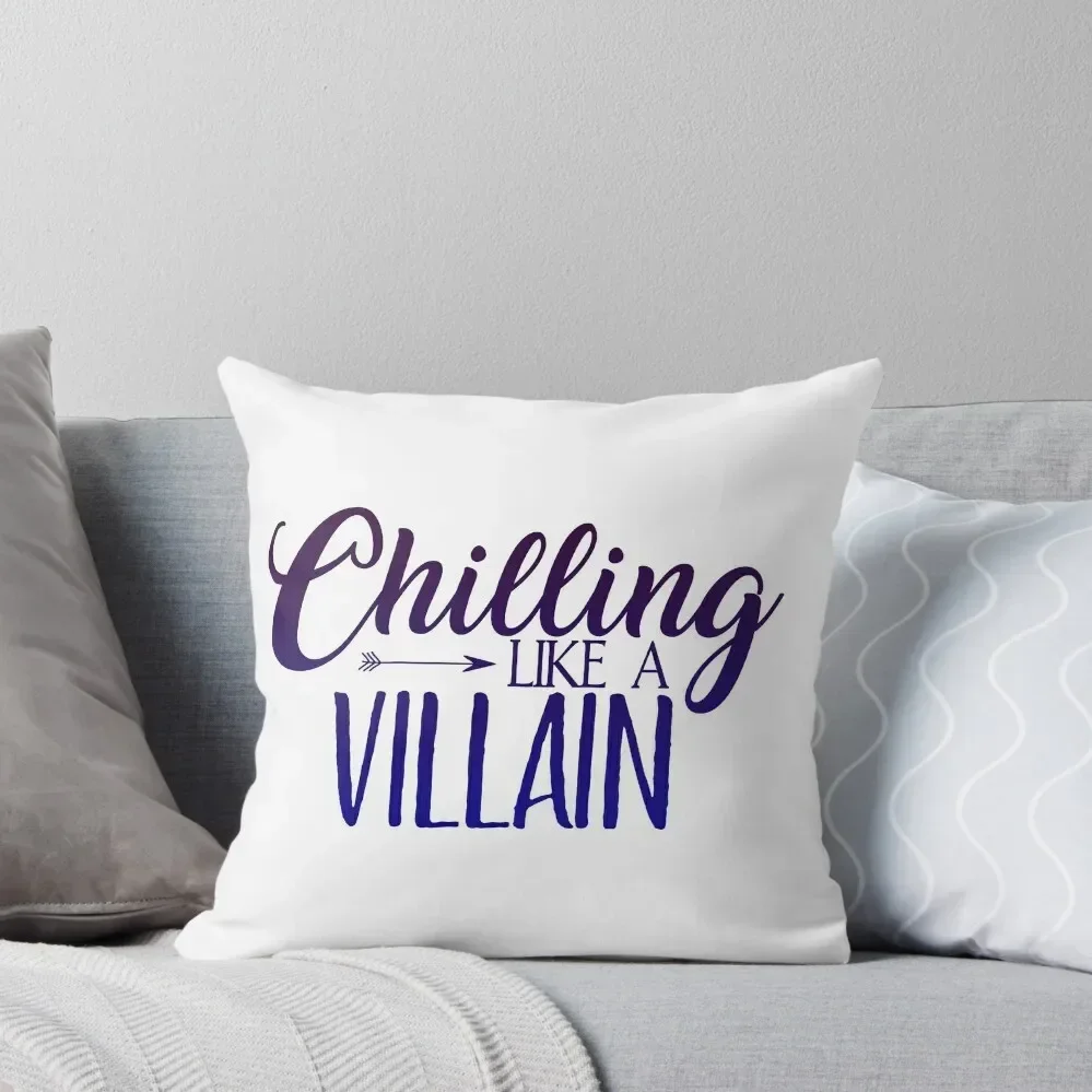 

Descendants Chilling like a villain Throw Pillow Pillows Aesthetic home decor items pillow