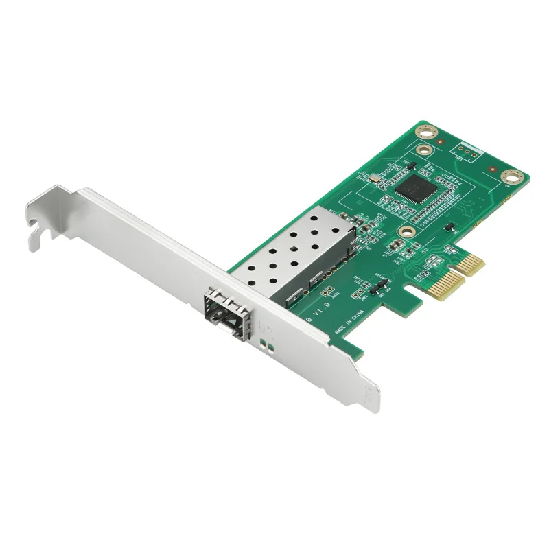 PCI‑E Gigabit Single‑Port Fiber Network Card, SFP Interface High‑Speed Server Desktop Aggregation NIC