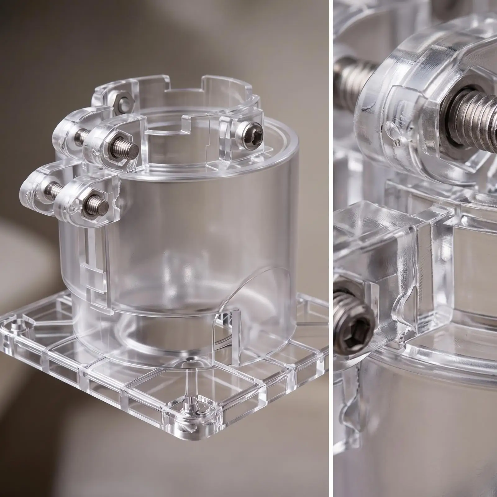 Angle Grinder to Router Adapter Transparent Attachment Stable for DIYers