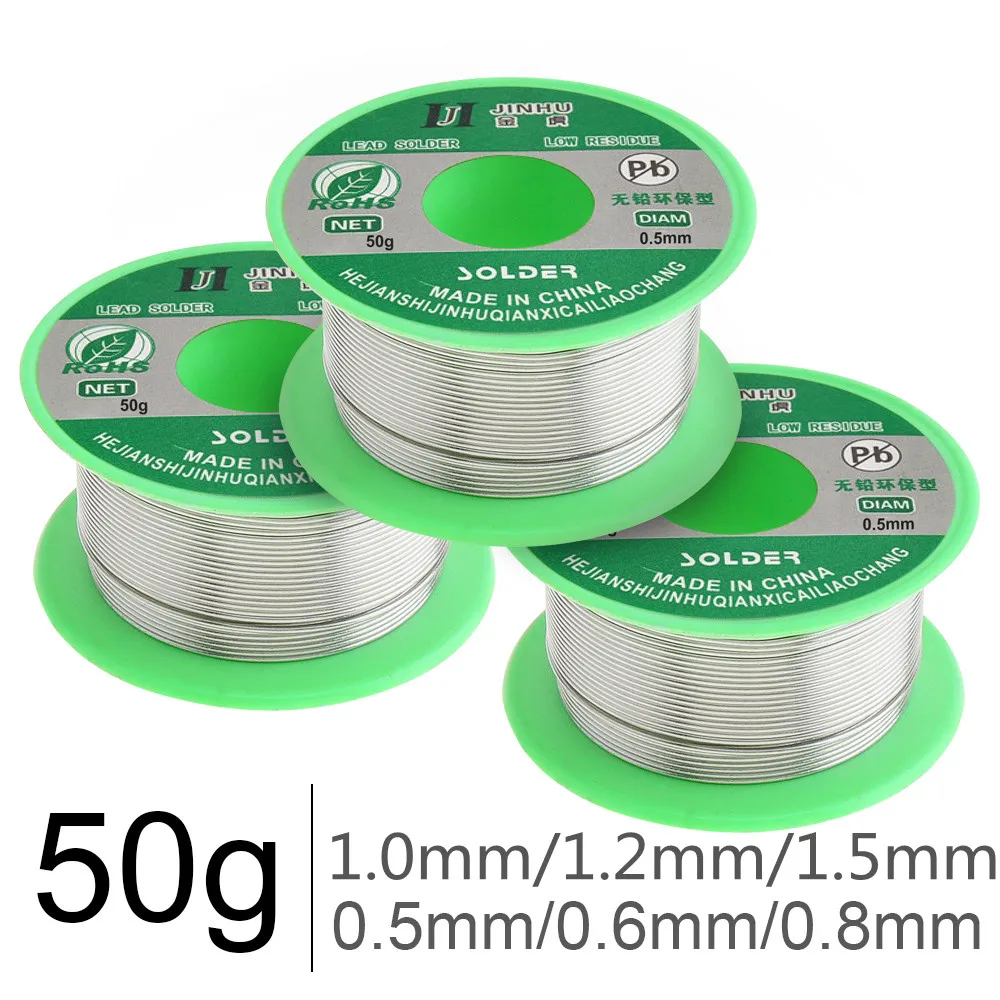 

50g/100g 0.6/0.8/1.0mm Sn99.3 Cu0.7 Lead-free Rosin Core Solder Wire with Flux and Low Melting Point for Electric Soldering Iron