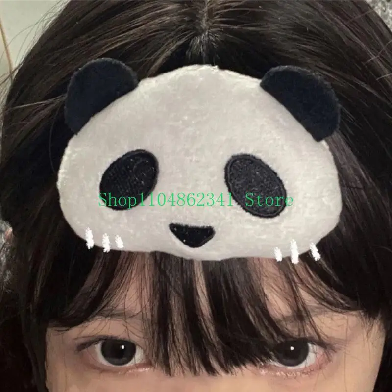 5ASD pluche panda haarclip kinderen Halloween haarspeld versatiles gelegenheid haarclip voor meisjes vrouwen