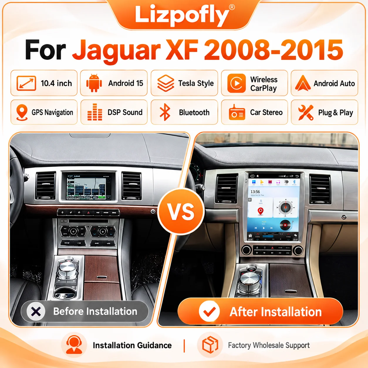 Lizpofly for Jaguar XF 2008-2015 10.4