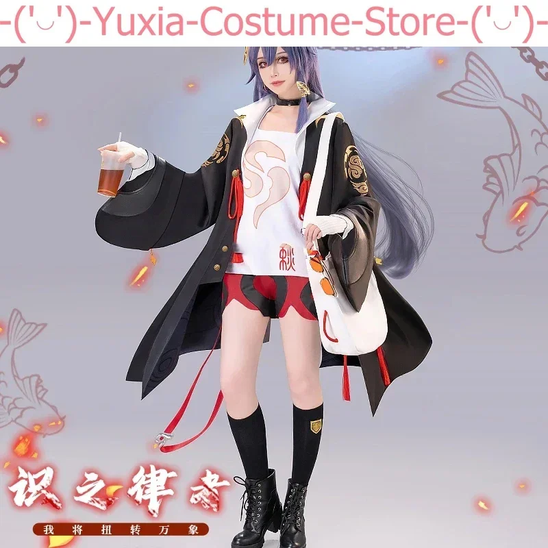 Anime Honkai Impact 3rd Fu Hua Game Suit Cool Lovely Uniform Cosplay Costume Halloween Party Role Play Outfit Women