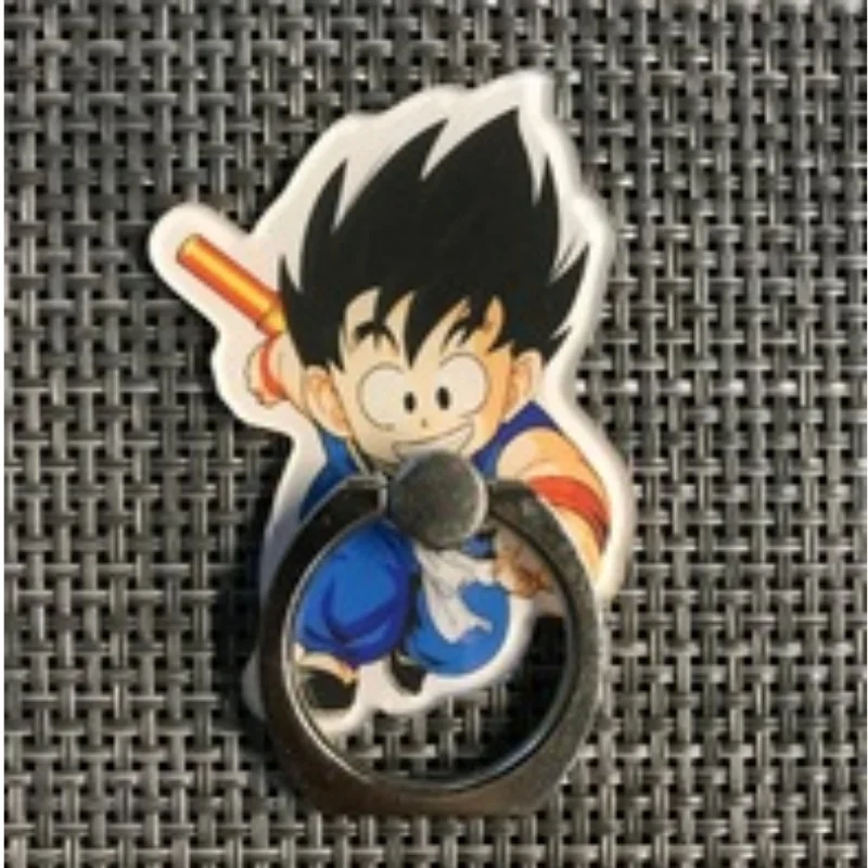 Kawaii Anime Dragon Ball Creative New Cartoon Ring Buckle Bracket Figure Cute Lazy Cell Phone Ring Bracket Cute 3D Bracket Gifts