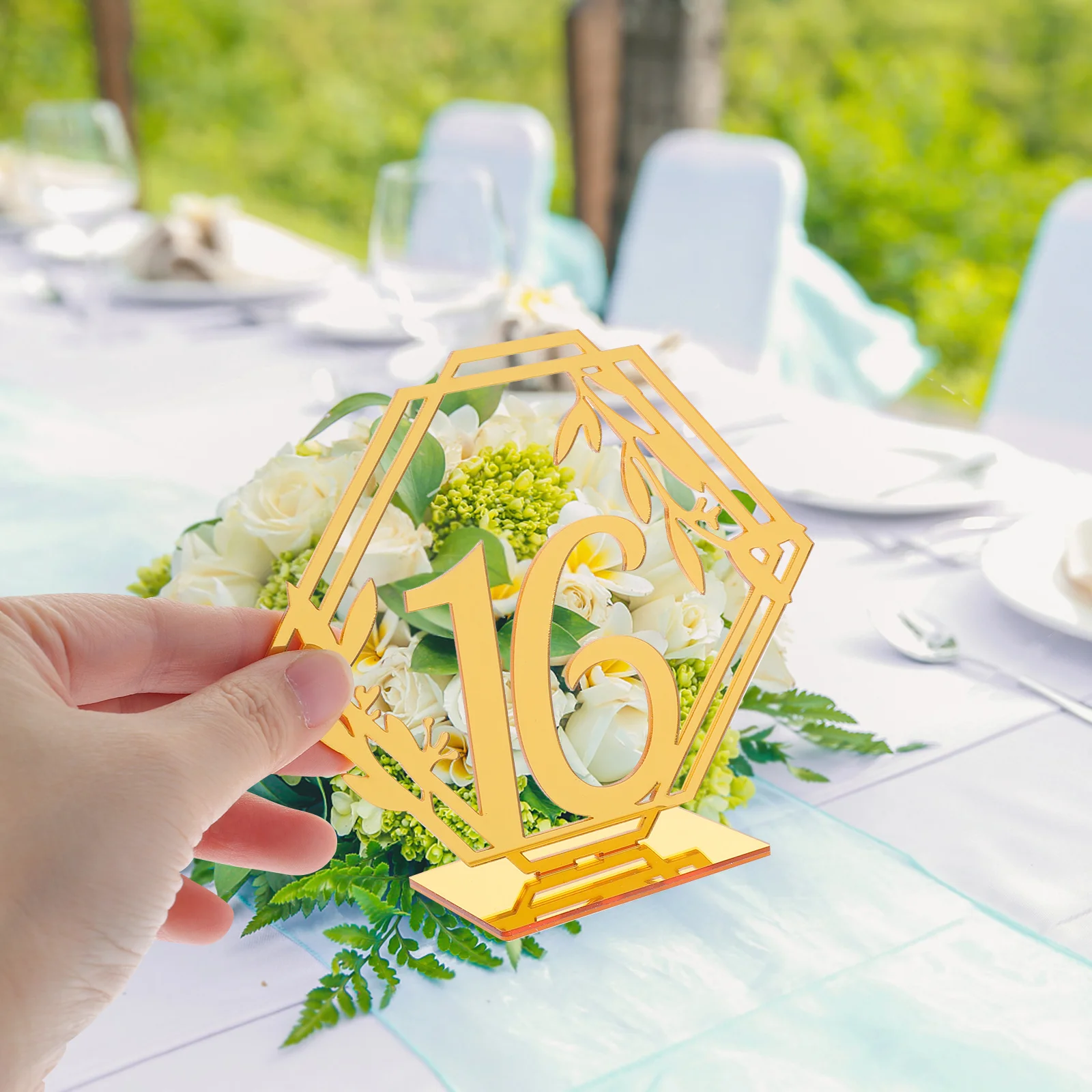 

20pcs Acrylic Numbers Wedding Reception Table Numbers For Bar Signs For Banquet Party Restaurant Hotel Event Decor Supplies