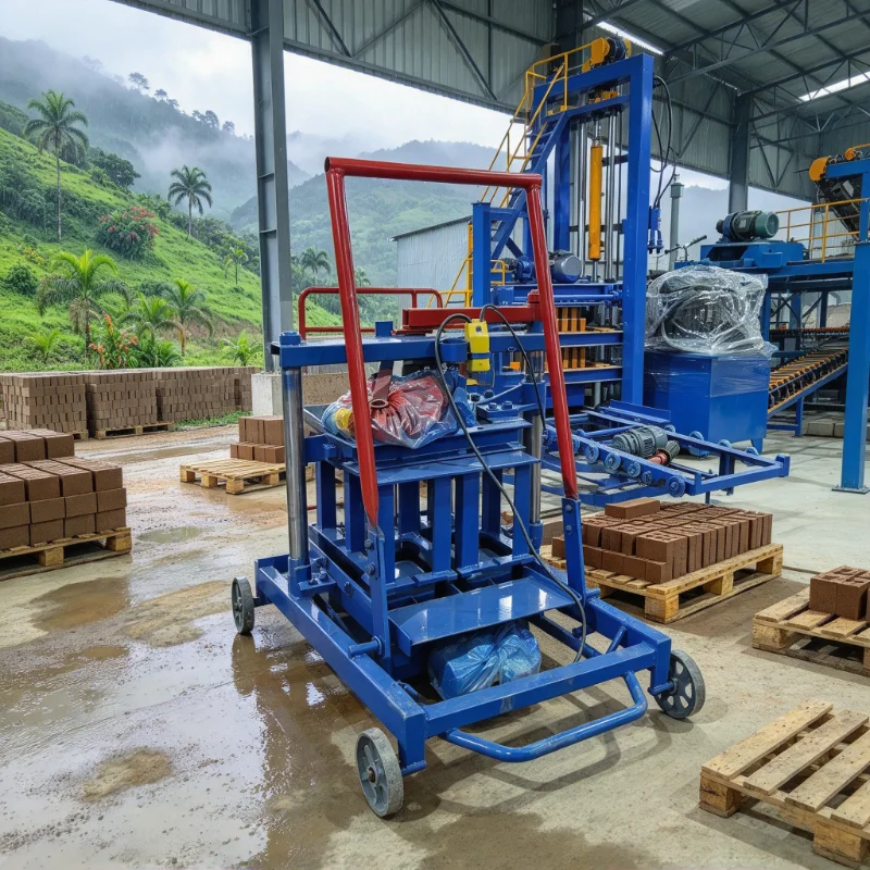 Industrial Brick Making Machine Concrete Forming Equipment for Cement Blocks Paving Bricks Interlocking Block Production UAE