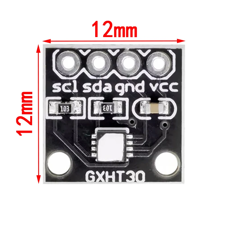 Módulo Sensor de temperatura y humedad GXHT30, microcontrolador IIC I2C, compatible con el clima, Compatible con SHT31 SHT30 para Arduino