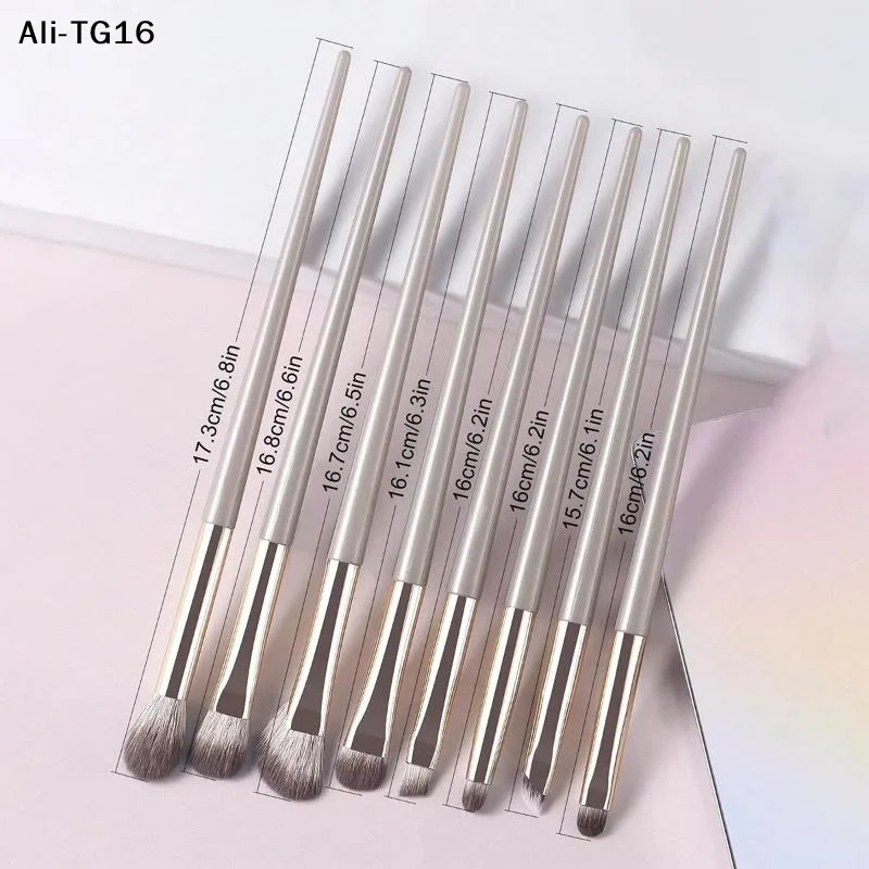 8-teiliges Augen-Make-up-Pinsel-Set, Detail-Lidschattenpinsel, Make-up-Pinsel, Ultra-Weicher Lidschatten- und Eyeliner-Make-up-Tool