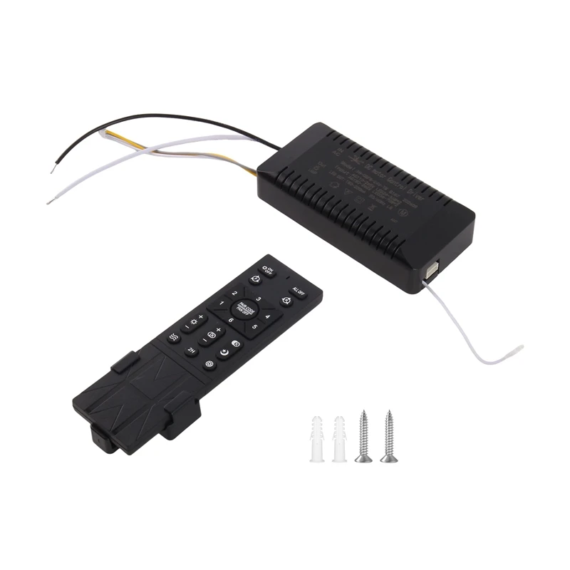 FEDI-Ceiling Fan Remote Control Kit 6-Speed Adjustable Ceiling Fan Remote Replacement For Home Bedroom