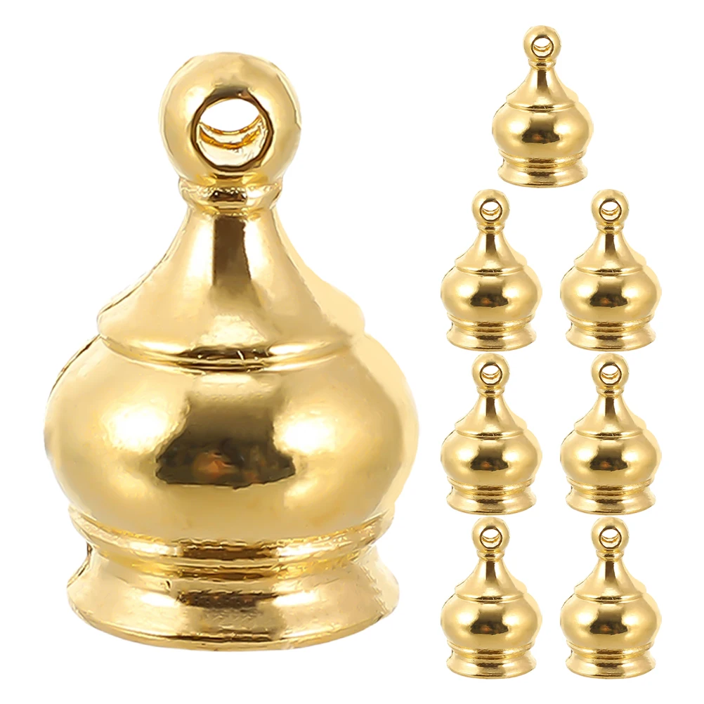 

8pcs Decorative Nut Lamp Toppers Screw on Parts Knob Zinc Alloy Finial M10x1 Sturdy Design Home Decor lamp shade finial bed post