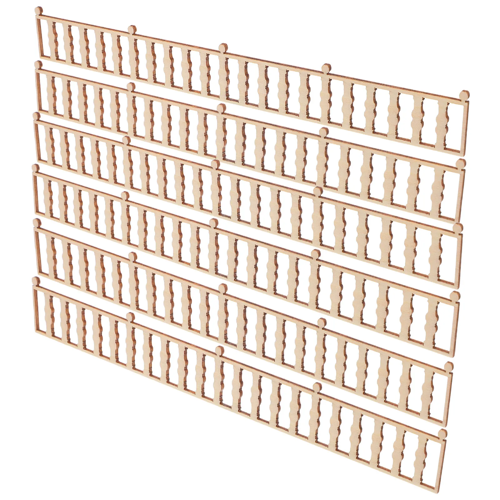 

6Pcs Miniature Fence Set ABS Handcrafted Realistic Landscape Garden Fencing Fairy Garden Craft Decorative Fences for Sand Table