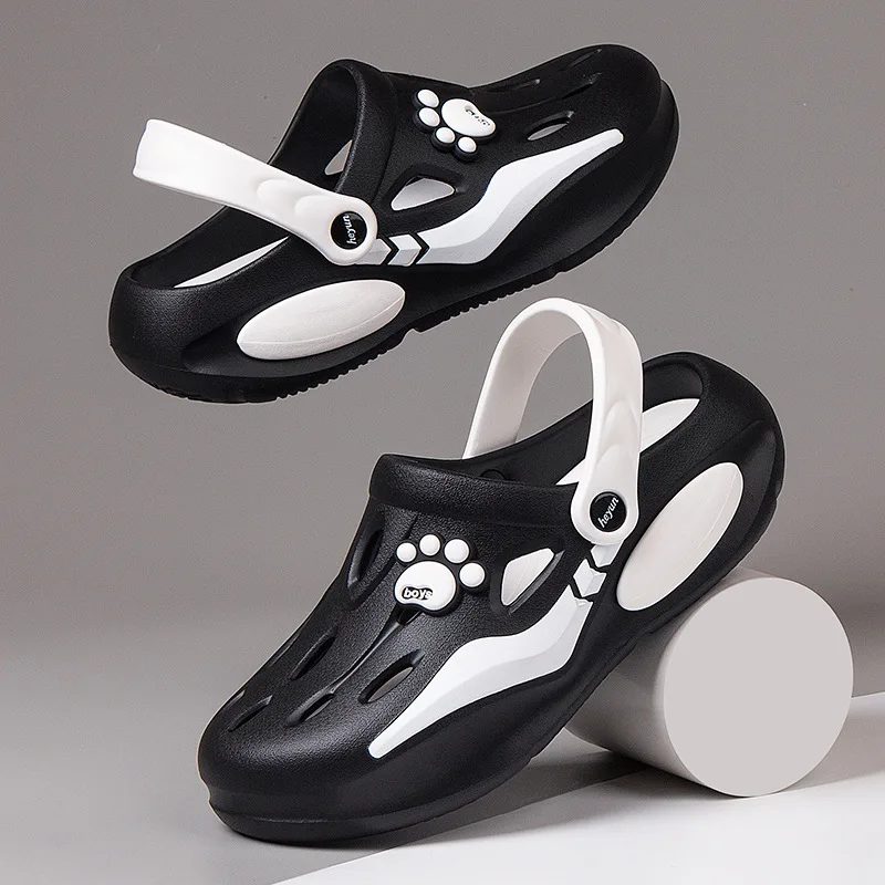 Men's Casual Comfortable Clogs For Summer, Breathable Non-slip Clogs For Indoor Outdoor Beach