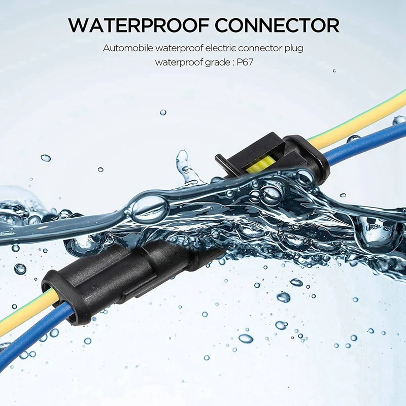 508X Waterproof Connectors Kit Solder Wire Quick Connector Electrical In Car Wiring Auto Seal Socket 1-6 Pin Plug