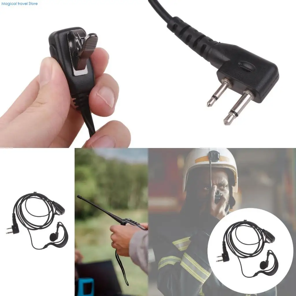 N2UB Noise Canceling Curves Earphone for Two Way Radios for ICV8 V80E V82 V85