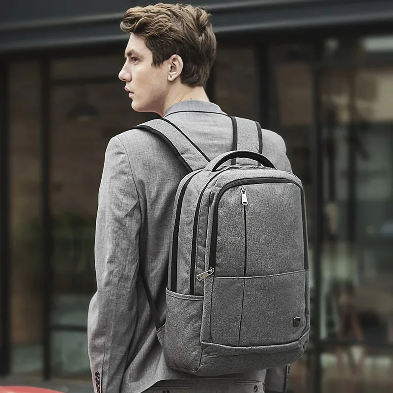 OIWAS-Sac à dos pour ordinateur portable avec chargement USB pour hommes et femmes, sac à dos d\'affaires de grande capacité, cartable pour
