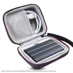 Hard EVA Storage Bags for Samsung T7 Shield Solid State Drive Portable Box T7 T7 Touch SSD Travel Carrying Case