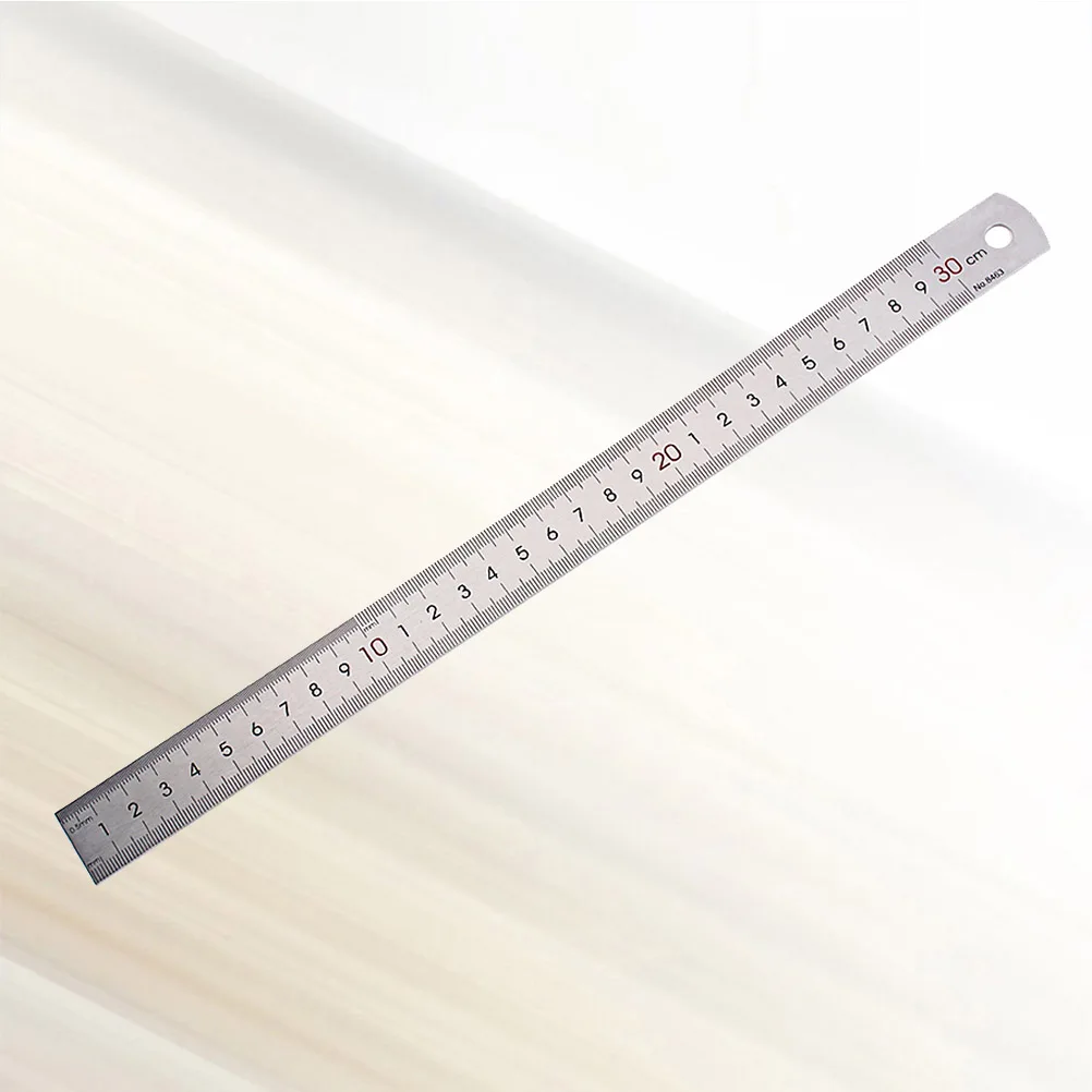 Stainless Steel Double Sided Measuring Ruler Straight Metal Rule For Sewing Foot Stationery Carpentry Engineering Drafting Tool