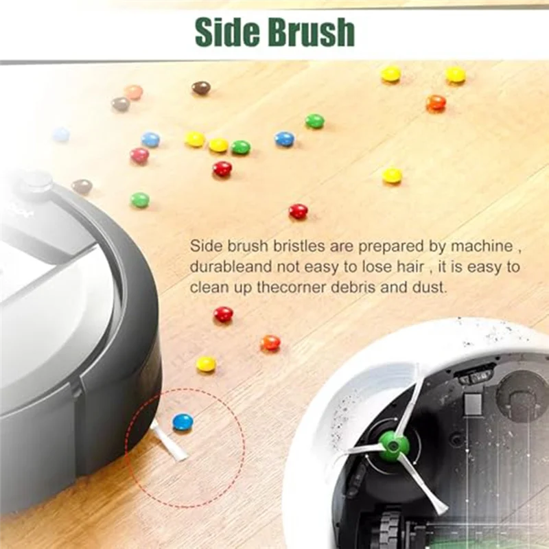 

ABRS-For Irobot Roomba I7+ I3 I4+ I6 I6+ I8 I8+ Rubber Brushes Sweeping Machine Accessories