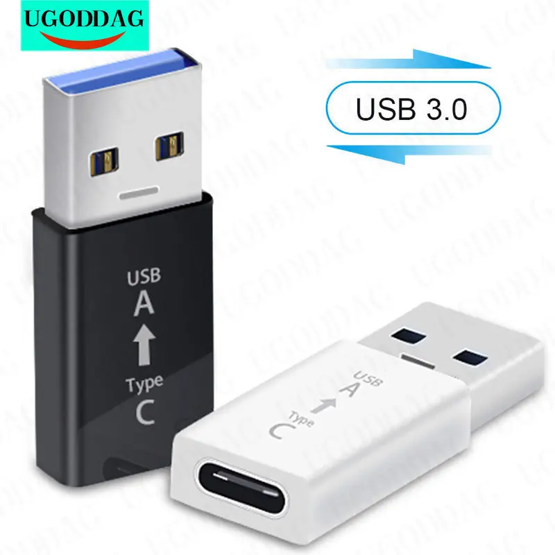 1/2PCS Type C USB 3.0 Adapter Fast Portable Type-C Data Charging Adapter Cables Converter for Smart Phone PC Computer