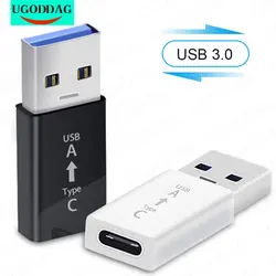 1/2PCS Type C USB 3.0 Adapter Fast Portable Type-C Data Charging Adapter Cables Converter for Smart Phone PC Computer