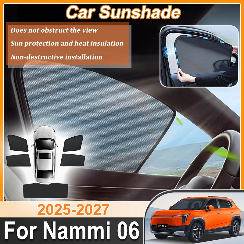

Car Full Sun Visor For Nammi 06 Dongfeng 2025 2026 2027 Windshield Frame Blind Window Sun Visor Shade Anti-UV Car Accessories