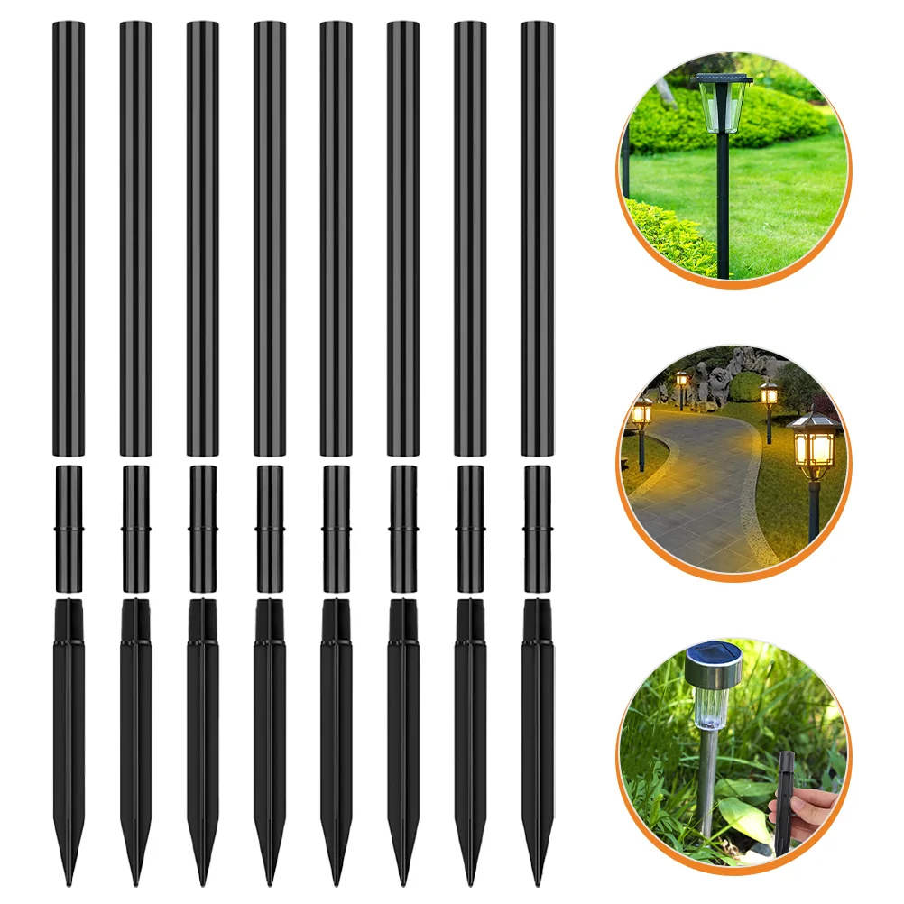 

Lamp Street Replacement Pile Solar Light Stakes Path Ground Spike for Outdoor Lights Landscape Parts Vertical Rack Mount Garden