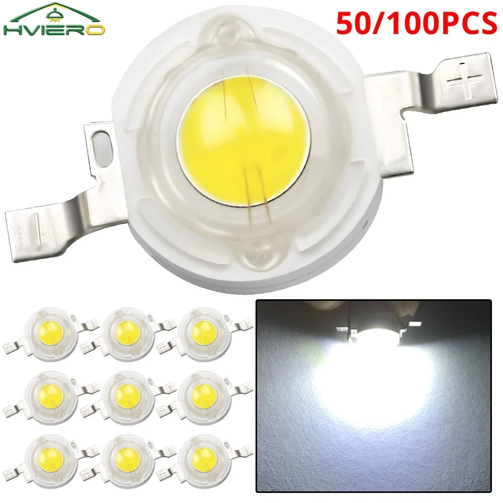 

50/100X Advertising Lighting High Power LED Chip Lamp Bead Line Emitter Diode Decoration Light White Red Green Blue DIY Led Bulb