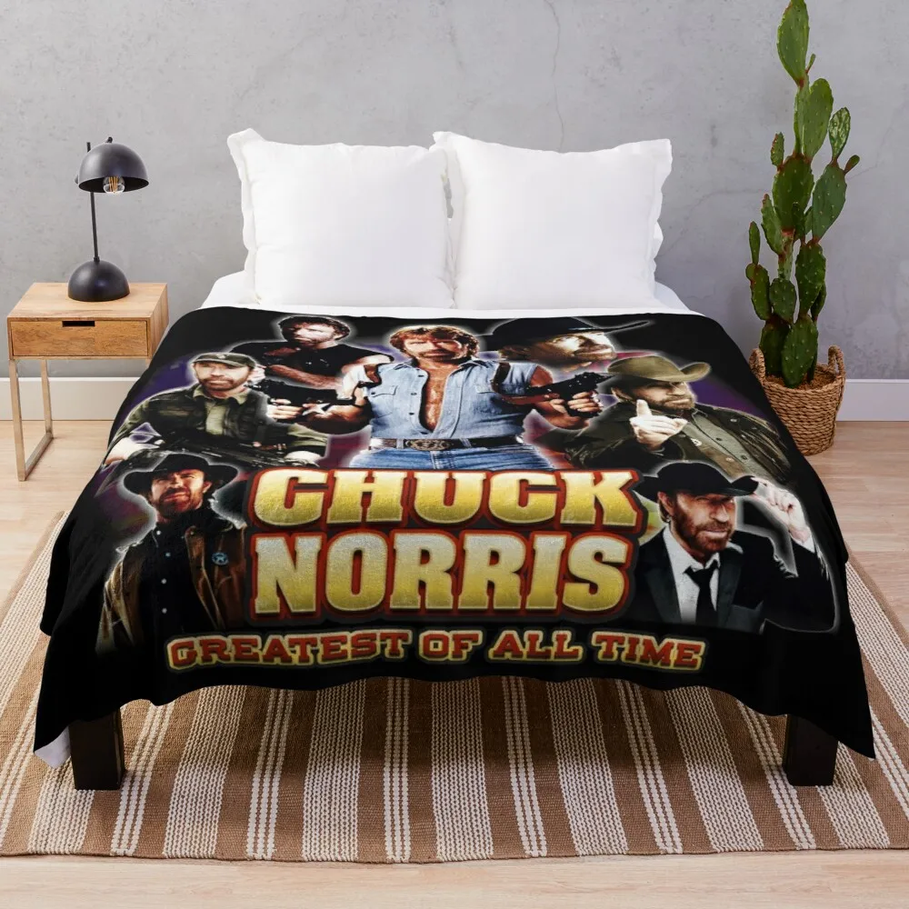 

Chuck Norris GOAT Throw Blanket Throw And Blanket Giant Sofa Blanket