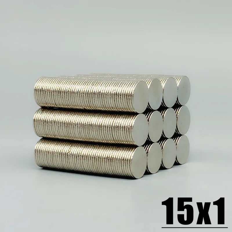 5/10/20/50/100/200Pcs 15x1 Neodymium Magnet 15mm x 1mm N35 NdFeB Round Super Powerful Strong Permanent Magnetic imanes Disc 15*1